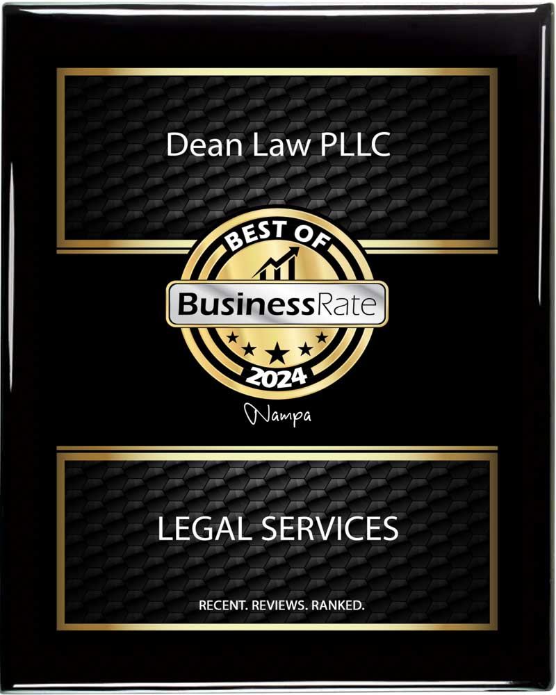 2024 Legal Services Plaque Award - Nampa ID